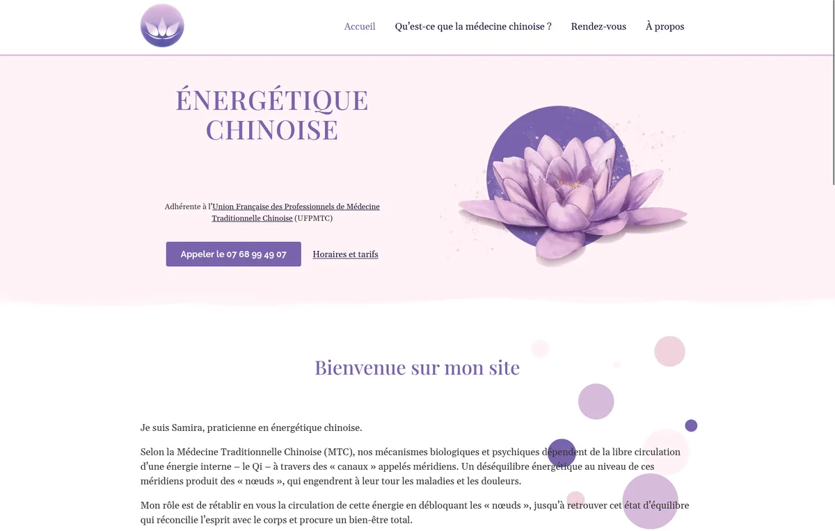 Capture du site Samira MTC