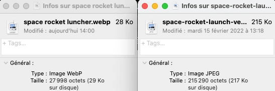 comparatif avec compression